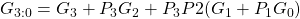 G_{3:0} = G_{3}+P_3G_2+P_{3}P2(G_1+P_1G_0)