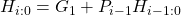 H_{i:0} = G_1+P_{i-1}H_{i-1:0}