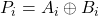 P_i = A_i\mathbin{\oplus}B_i