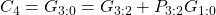 C_{4} = G_{3:0}=G_{3:2}+P_{3:2}G_{1:0}